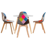 NNEDSZ 1 Artiss Dining Table and 4 Chairs Set DSW White