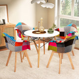 NNEDSZ 1 Artiss Dining Table and 4 Chairs Set DSW White