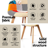 NNEDSZ 1 Artiss Dining Table and 2 Chairs Set DSW 90cm