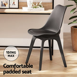 NNEDSZ 1 Artiss Dining Table and 4 Chairs Set Marble Black