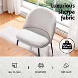 NNEDSZ 1 Artiss Dining Table and 4 Chairs Set Marble White