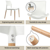 NNEDSZ 1 Artiss Dining Table and 4 Chairs Set White Wood