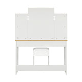 NNEED Dressing Table Stool Set Makeup Mirror 10 LED Bulbs