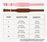 NNEOBA Women's Pink Weight Lifting Belt - 10.5cm Back Support