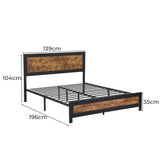 Levede Metal Bed Frame Mattress Base Double-1910113211101876226