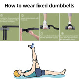 NNEOBA Dumbbell Foot Strap Ankle Weights Tibialis Trainer Black