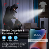 NNEOBA E27 Wifi Camera Bulb 3MP with Night Vision