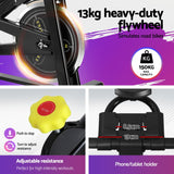 NNEDSZ Spin Bike Exercise Bike Cardio Gym Bluetooth APP Connectable