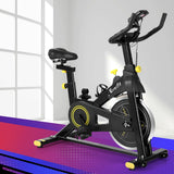 NNEDSZ Spin Bike Exercise Bike Cardio Gym Bluetooth APP Connectable