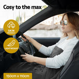 NNEDSZ Electric Heated Blanket Car Throw Rug Grey