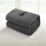 NNEDSZ Electric Heated Blanket Car Throw Rug Grey