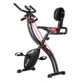 NNEDSZ Folding Exercise Bike Magnetic X-Bike Indoor Cycling Resistance Rope