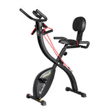 NNEDSZ Folding Exercise Bike Magnetic X-Bike Indoor Cycling Resistance Rope