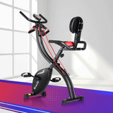 NNEDSZ Folding Exercise Bike Magnetic X-Bike Indoor Cycling Resistance Rope