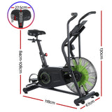 NNEDSZ Air Bike Dual Action Exercise Bike Fitness Home Gym Cardio