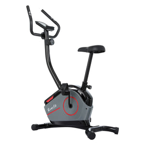 NNEDSZ Magnetic Exercise Bike 8 Levels Upright Bike Fitness Home Gym Cardio