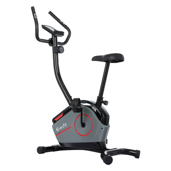 NNEDSZ Magnetic Exercise Bike 8 Levels Upright Bike Fitness Home Gym Cardio