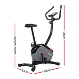 NNEDSZ Magnetic Exercise Bike 8 Levels Upright Bike Fitness Home Gym Cardio