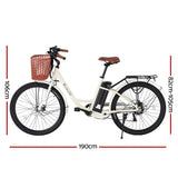 NNEDSZ 26" Electric Bike City Bicycle eBike e-Bike Commuter w/ Battery WH