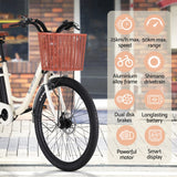 NNEDSZ 26" Electric Bike City Bicycle eBike e-Bike Commuter w/ Battery WH