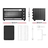 NNEDSZ Devanti 45L Convection Oven Electric Fryer Ovens 1800W