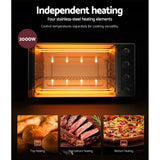 NNEDSZ Devanti 60L Convection Oven Electric Fryer Ovens 2000W