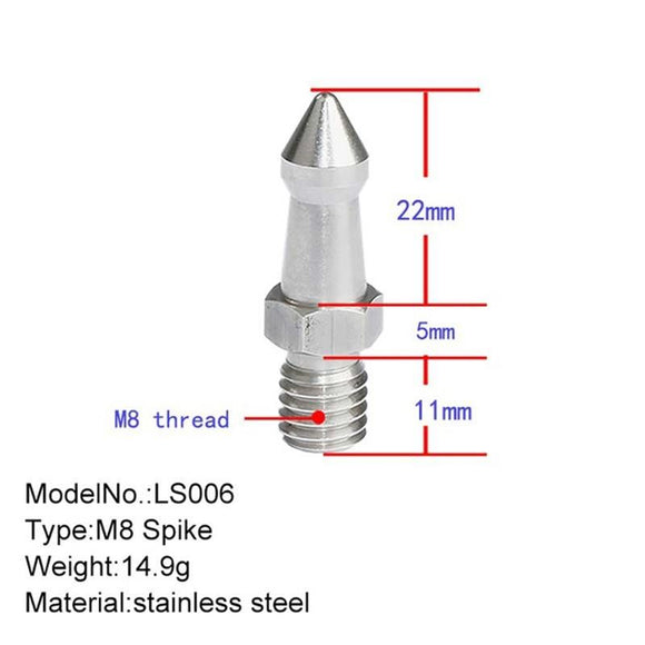 2Pcs Stainless Steel M8 Feet Screws For Slr Tripod-1915197046961344513