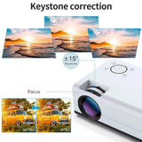 Portable Home Theater Projector - 80 Ansi Lumens Android 9.0 800X480P 1G + 8G-1915197971222368262