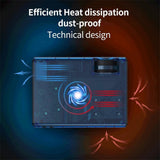 Portable Home Theater Projector - 80 Ansi Lumens Android 9.0 800X480P 1G + 8G-1915197971222368265