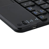 Detachable Bluetooth Keyboard Leather Tablet Case For Ipad Mini 6 With Touchpad & Holder - Black-1915196908301848581