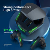 Xt80 Tws Dual Mode Bluetooth Earphones With Breathing Light And Charging Box - Black-1915196965998694404