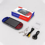 X16 Classic Handheld Game Console - 6.5 Screen 8Gb Memory - Blue & Red-1915197131518513158