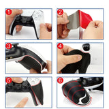 Anti-Slip Protective Sticker For Sony Ps5 Game Handle - Black-1915196647575523334