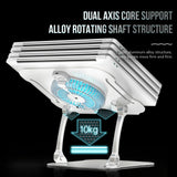 Silver Foldable Laptop Bracket With Fan - Space-Saving Design-1915197147242958853