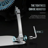 Silver Foldable Laptop Bracket With Fan - Space-Saving Design-1915197147242958854