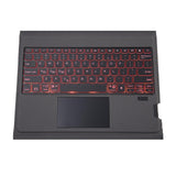 Bluetooth Keyboard Leather Case With Backlight & Touchpad For Ipad Air 10.9 - Black-1915196813523161092