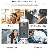Smart Wifi Video Doorbell - Ultra Low Power 720P Ding Dong Version-1915196514519617540