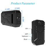 180 Degree Mini Wifi Camera With Back Clip - Black-1915196916036145153