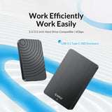 2.5 Usb3.1 Type-C Hard Drive Enclosure - Compact & Fast-1915196659260854274