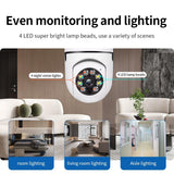 2Mp Hd Wifi Light Bulb Camera With Motion Detection Two-Way Audio Night Vision And Tf Card Support-1915198224445083657