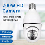 Smart Wifi Light Bulb Camera With Hd 2Mp Resolution Motion Detection Two-Way Audio Night Vision And 8G Tf Card-1915198260465766403