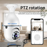 Smart Wifi Light Bulb Camera With Hd 2Mp Resolution Motion Detection Two-Way Audio Night Vision And 32G Tf Card-1915198270674702341