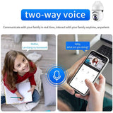 Smart Wifi Light Bulb Camera With Hd 2Mp Resolution Motion Detection Two-Way Audio Night Vision And 32G Tf Card-1915198270674702342
