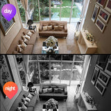 2.0Mp Wifi Light Bulb Camera With Motion Detection And Night Vision - Dual Light Source White-1915197118990127113