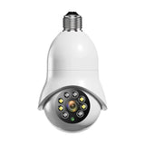 2.0Mp Wifi Light Bulb Camera With Motion Detection And Night Vision - Dual Light Source White-1915197118990127104
