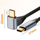 1M Usb-C To Usb-C Stereo Curved Data Cable For Steam Deck Gen2 - 100W-1915198103032565761