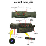 4K Hd Camo Monocular Night Vision For Outdoor Hunting-1915197909377355779