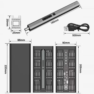 66-Piece Mini Electric Screwdriver Set-1922443428650684417