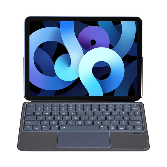 Bluetooth Keyboard Leather Case For Ipad Air 11 / 10.9 / 10.5 / Pro 11 - Black-1915196929445335041