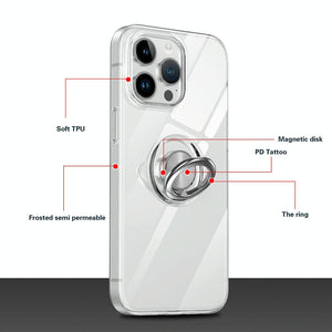 Tpu Phone Case With Ring Holder For Iphone 15 - Slim & Secure-1915196657889316865